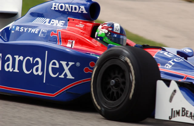 Andretti Green driver Dario Franchitti enters turn -- Photo by: Steve Snoddy