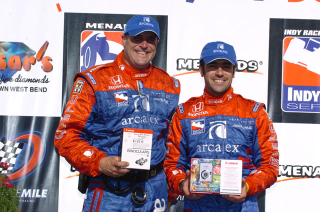 Andretti Green driver Dario Franchitti, right. -- Photo by: Jim Haines