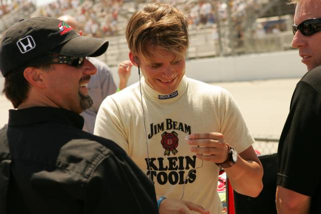 Wheldon and Andretti (L) -- Photo by: Michael Voorhees