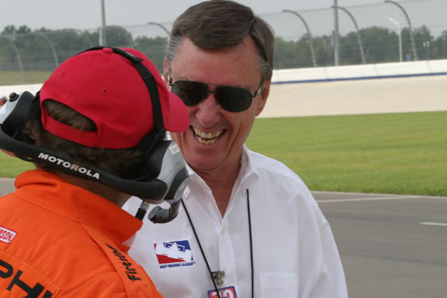 Pace car driver, Johnny Rutherford during Nashville track activity -- Photo by: Chris Jones