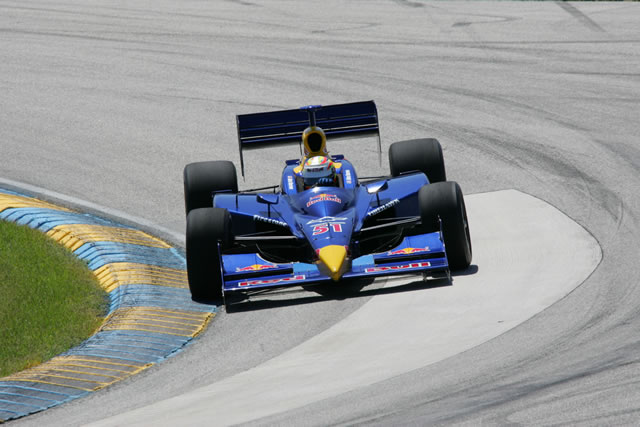 Ed Carpenter in the No. 51 Red Bull Cheever Racing Dallara Chevrolet during road course testing at Homestead-Miami Speedway -- Photo by: Ron McQueeney