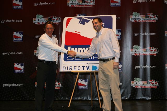 Direct TV press conference at St. Petersburg. -- Photo by: Chris Jones