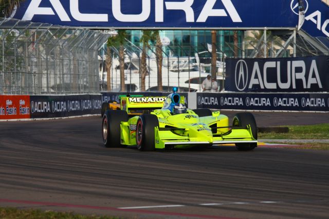 No. 20 Ed Carpenter on the course at St. Petersburg. -- Photo by: Ron McQueeney