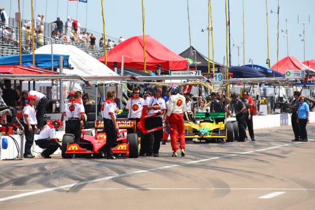 Pit lane at St. Petersburg. -- Photo by: Ron McQueeney
