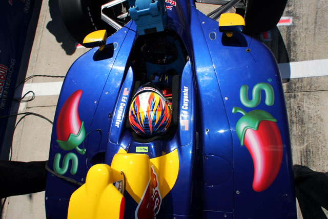 Ed Carpenter in the No. 52 Red Bull Cheever Racing Dallara Chevrolet at Texas Motor Speedway. -- Photo by: Ron McQueeney