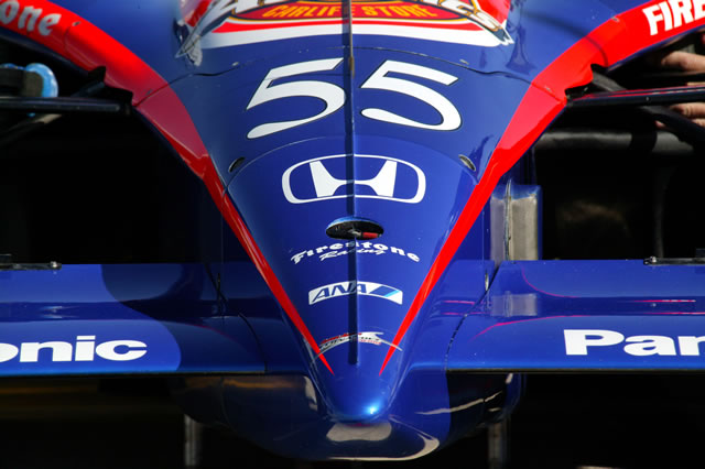 # 55 Super Aguri Fernandez Racing nose -- Photo by: Shawn Payne