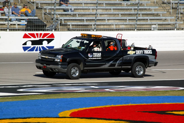 Texas Motor Speedway Safety Officials on track during inspection period -- Photo by: Shawn Payne