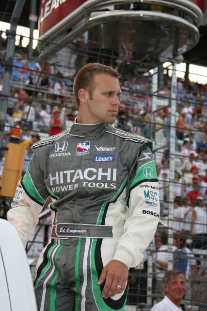 Ed Carpenter at Texas Motor Speedway before the Bombardier Learjet 550k. -- Photo by: Chris Jones