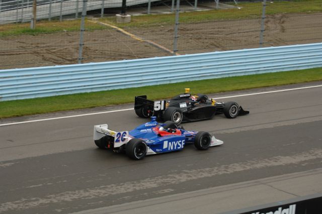 Eddie Cheever Jr. (51) races Marco Andretti -- Photo by: Jim Haines