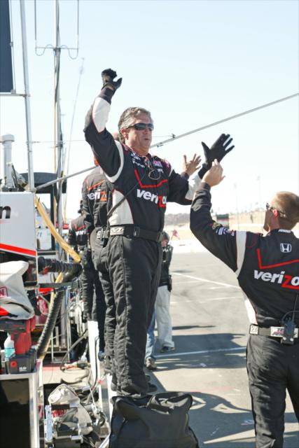 Celebrating victory for Team Penske driver Will Power -- Photo by: Richard Dowdy