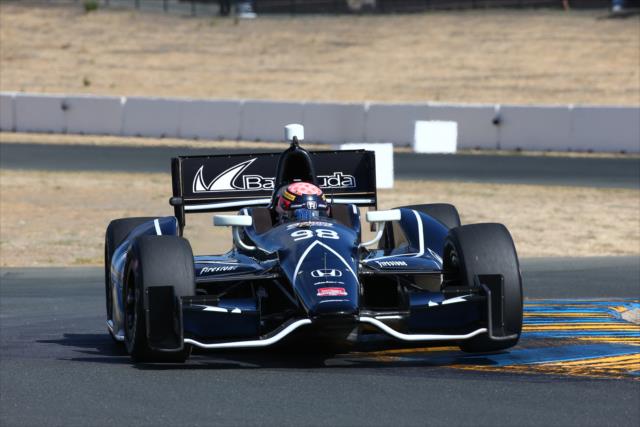 Jack Hawksworth navigates the Turn 9 Esses during practice for the GoPro Grand Prix of Sonoma -- Photo by: Chris Jones