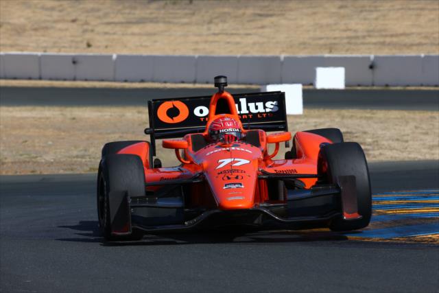Simon Pagenuad navigates the Turn 9 Esses during practice for the GoPro Grand Prix of Sonoma -- Photo by: Chris Jones