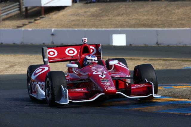 Scott Dixon navigates the Turn 9 esses during practice for the GoPro Grand Prix of Sonoma at Sonoma Raceway -- Photo by: Chris Jones