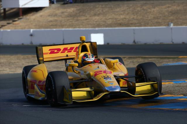 Ryan Hunter-Reay navigates the Turn 9 chicane during practice for the GoPro Grand Prix of Sonoma at Sonoma Raceway -- Photo by: Chris Jones