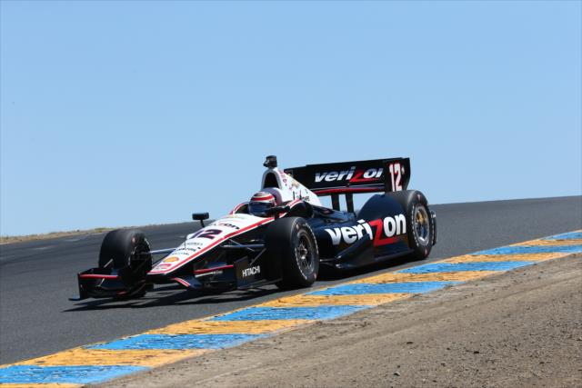 Will Power heads towards Turn 3 during practice for the GoPro Grand Prix of Sonoma at Sonoma Raceway -- Photo by: Chris Jones