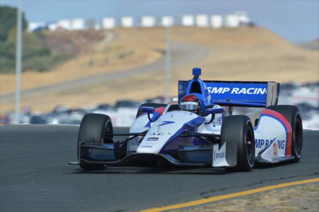 Mikhail Aleshin makes his way through the backstretch esses during practice for the GoPro Grand Prix of Sonoma at Sonoma Raceway -- Photo by: John Cote