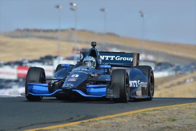 Ryan Briscoe heads down the backstretch esses during practice for the GoPro Grand Prix of Sonoma at Sonoma Raceway -- Photo by: John Cote
