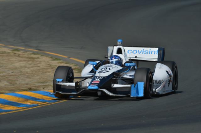 Josef Newgarden heads through the backstretch esses during practice for the GoPro Grand Prix of Sonoma at Sonoma Raceway -- Photo by: John Cote