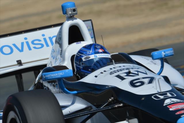 Josef Newgarden on course during practice for the GoPro Grand Prix of Sonoma at Sonoma Raceway -- Photo by: John Cote