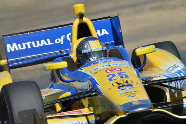 Marco Andretti on course during practice for the GoPro Grand Prix of Sonoma at Sonoma Raceway -- Photo by: John Cote