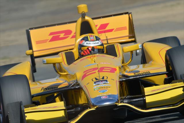 Ryan Hunter-Reay on course during practice for the GoPro Grand Prix of Sonoma at Sonoma Raceway -- Photo by: John Cote