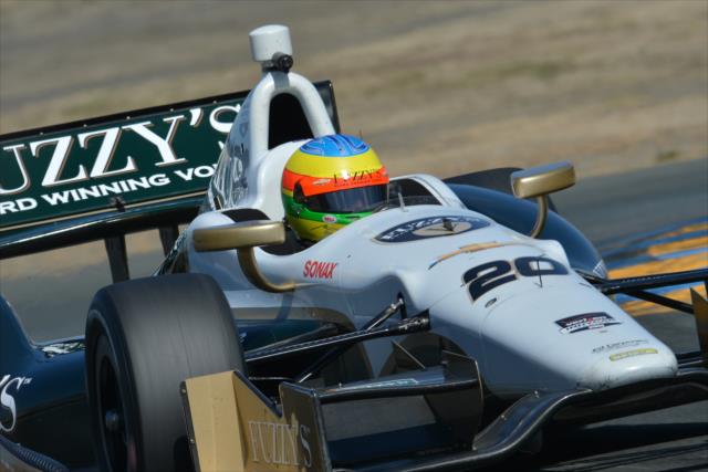 Mike Conway on course during practice for the GoPro Grand Prix of Sonoma at Sonoma Raceway -- Photo by: John Cote