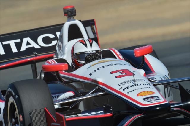 Helio Castroneves on course during practice for the GoPro Grand Prix of Sonoma at Sonoma Raceway -- Photo by: John Cote