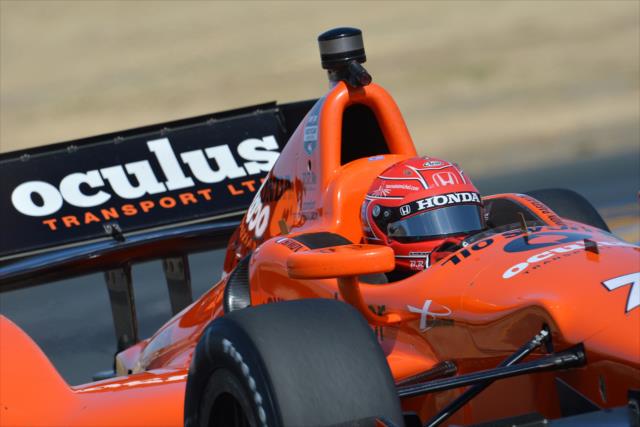 Simon Pagenaud on course during practice for the GoPro Grand Prix of Sonoma at Sonoma Raceway -- Photo by: John Cote
