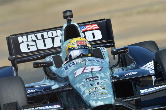 Graham Rahal on course during practice for the GoPro Grand Prix of Sonoma at Sonoma Raceway -- Photo by: John Cote
