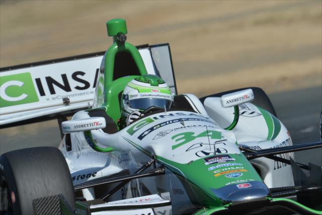 Carlos Munoz on course during practice for the GoPro Grand Prix of Sonoma at Sonoma Raceway -- Photo by: John Cote