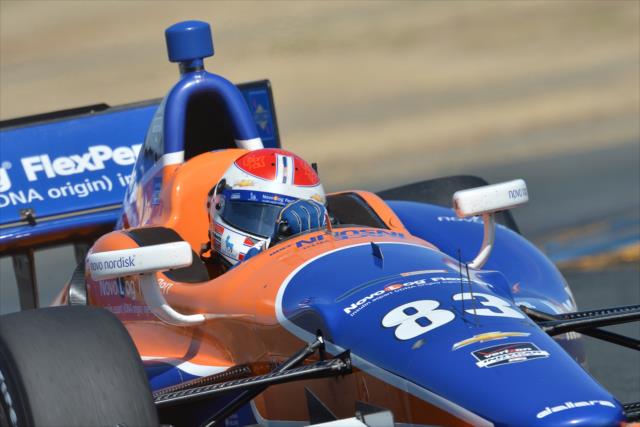 Charlie Kimball on course during practice for the GoPro Grand Prix of Sonoma at Sonoma Raceway -- Photo by: John Cote
