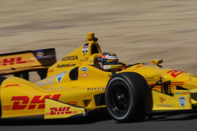 Ryan Hunter-Reay on course during practice for the GoPro Grand Prix of Sonoma at Sonoma Raceway -- Photo by: Joe Skibinski