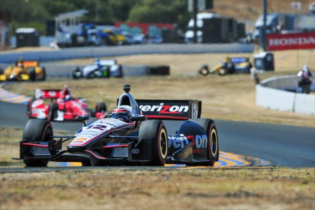 Will Power leads the field during the GoPro Grand Prix of Sonoma at Sonoma Raceway -- Photo by: John Cote