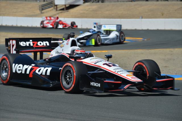 Will Power leads the field through the Turn 9 Chicane during the GoPro Grand Prix of Sonoma at Sonoma Raceway -- Photo by: John Cote
