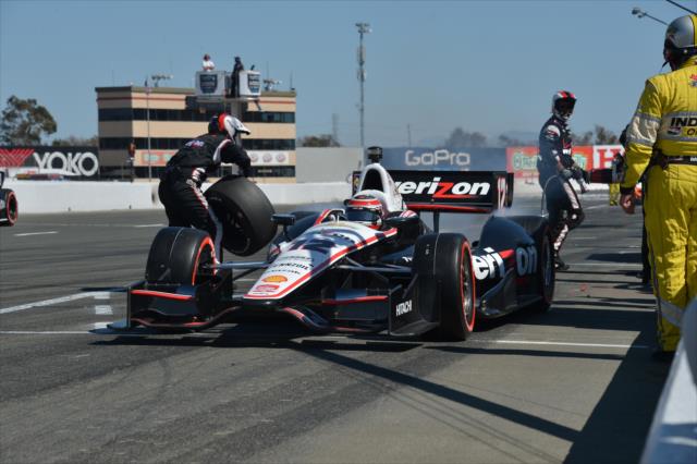 Will Power leaves his pit stall after service is completed during the GoPro Grand Prix of Sonoma at Sonoma Raceway -- Photo by: John Cote