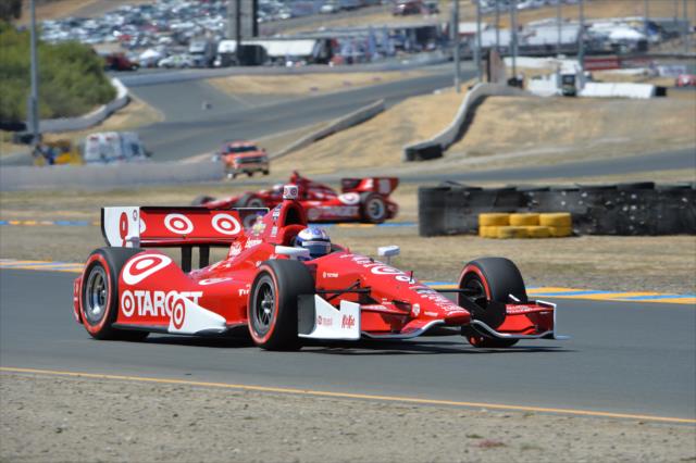 Scott Dixon heads towards Turn 10 during the GoPro Grand Prix of Sonoma at Sonoma Raceway -- Photo by: John Cote