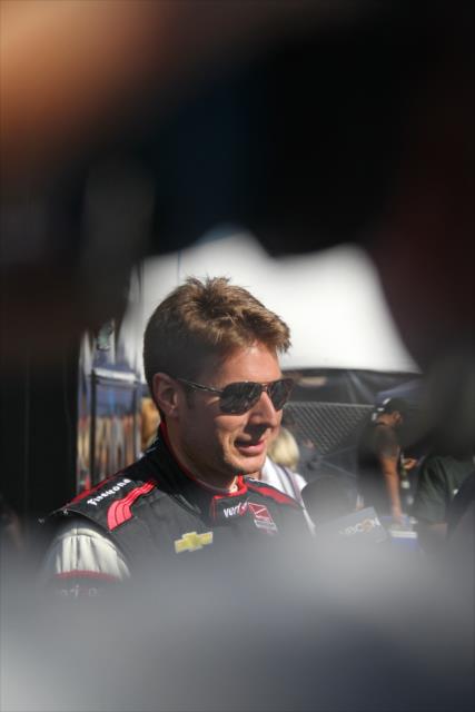 Will Power on pit lane prior to the morning warmup for the GoPro Grand Prix of Sonoma from Sonoma Raceway -- Photo by: Richard Dowdy