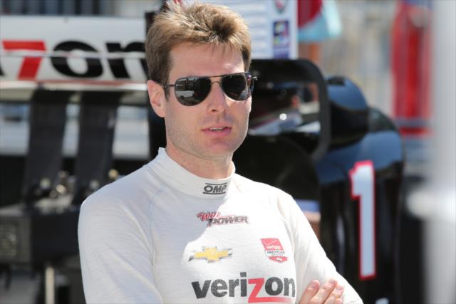 Will Power waits along pit lane prior to qualifications for the GoPro Grand Prix of Sonoma at Sonoma Raceway -- Photo by: Chris Jones
