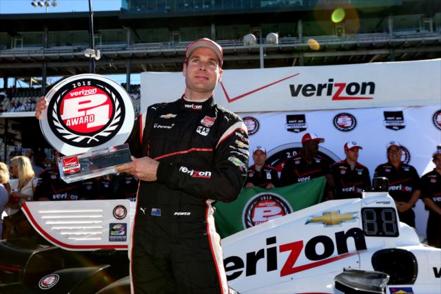 Will Power wins the Verizon P1 Award for winning the pole for the GoPro Grand Prix of Sonoma at Sonoma Raceway -- Photo by: Chris Jones