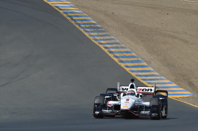 Will Power sets up for Turn 5 during practice for the GoPro Grand Prix of Sonoma at Sonoma Raceway -- Photo by: Chris Owens