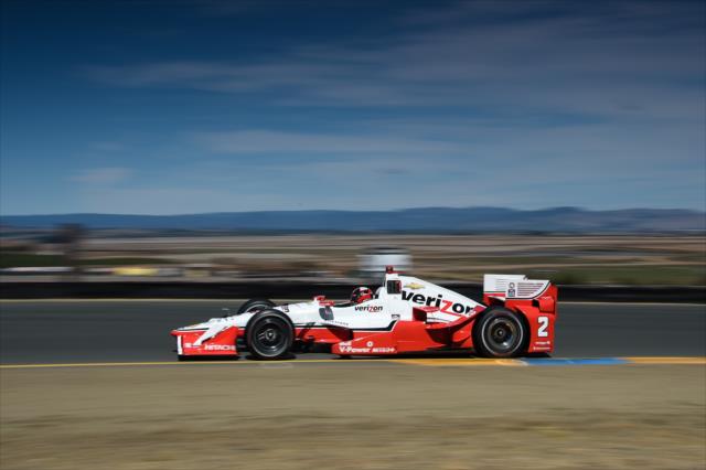 Juan Pablo Montoya streaks toward Turn 3 during qualifications for the GoPro Grand Prix of Sonoma at Sonoma Raceway -- Photo by: Chris Owens