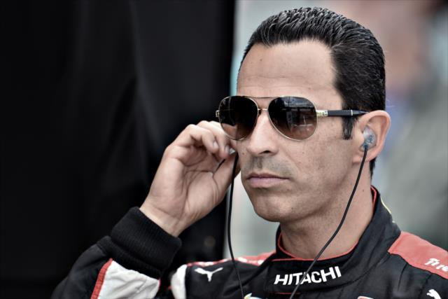 Helio Castroneves prepares for practice for the GoPro Grand Prix of Sonoma at Sonoma Raceway -- Photo by: John Cote