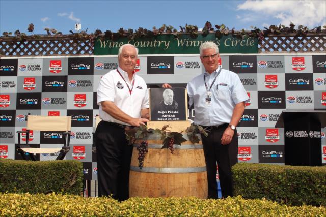 Roger Penske is inducted into the Sonoma Raceway Hall Of Fame -- Photo by: Richard Dowdy