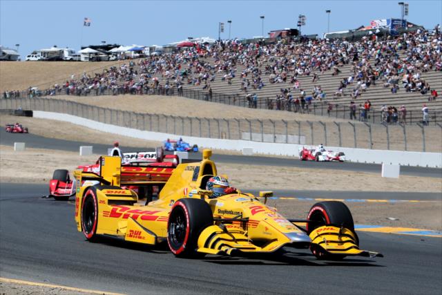 Ryan Hunter-Reay exits the Turn 9/9A chicane during the GoPro Grand Prix of Sonoma at Sonoma Raceway -- Photo by: Chris Jones
