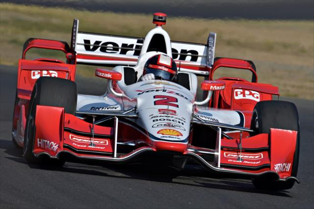 Juan Pablo Montoya exits the Turn 9/9A chicane during the final practice for the GoPro Grand Prix of Sonoma at Sonoma Raceway -- Photo by: John Cote