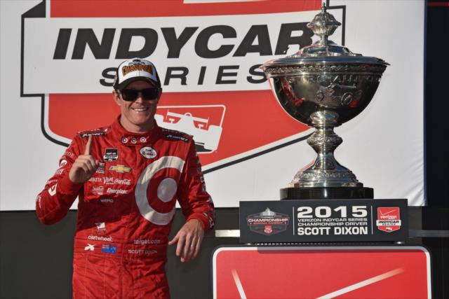 Scott Dixon wins the 2015 Verizon IndyCar Series Championship -- Photo by: John Cote