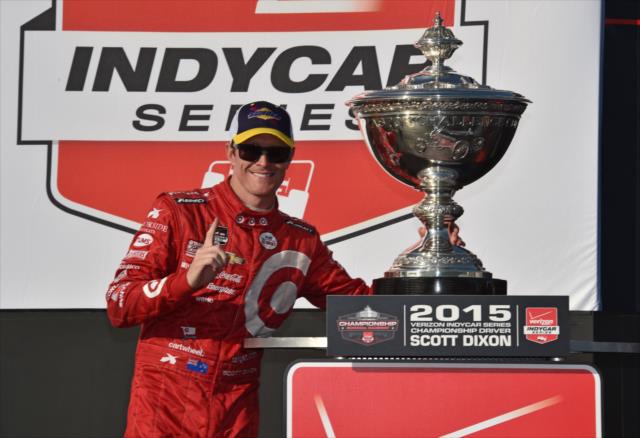 Scott Dixon wins the 2015 Verizon IndyCar Series Championship following his win in the GoPro Grand Prix of Sonoma at Sonoma Raceway -- Photo by: John Cote
