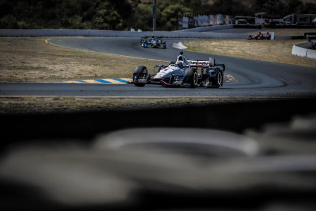 Will Power navigates the backstretch esses during the GoPro Grand Prix of Sonoma -- Photo by: Shawn Gritzmacher