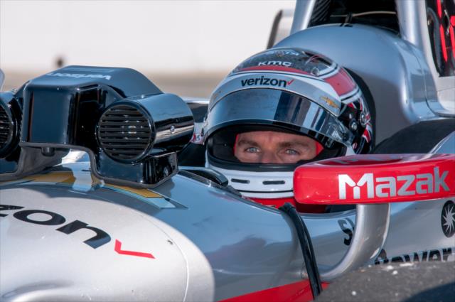 Will Power sits on pit lane during the open test at Sonoma Raceway -- Photo by: Mike Finnegan