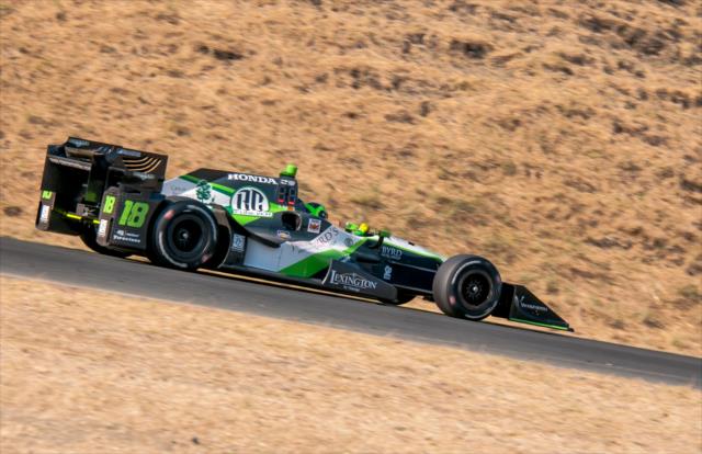 Conor Daly rolls through the carousel during the open test at Sonoma Raceway -- Photo by: Mike Finnegan